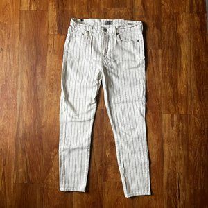 Citizens of Humanity Jeans - White striped High-Waisted Skinny Jeans - 28/29